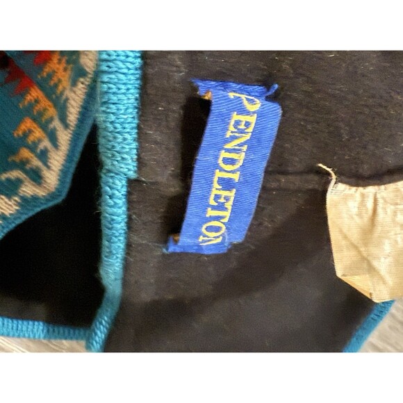 Pendleton Wool Fleece Lined Headband Ear Warmer Black One Size Aztec Southwest - Picture 4 of 4